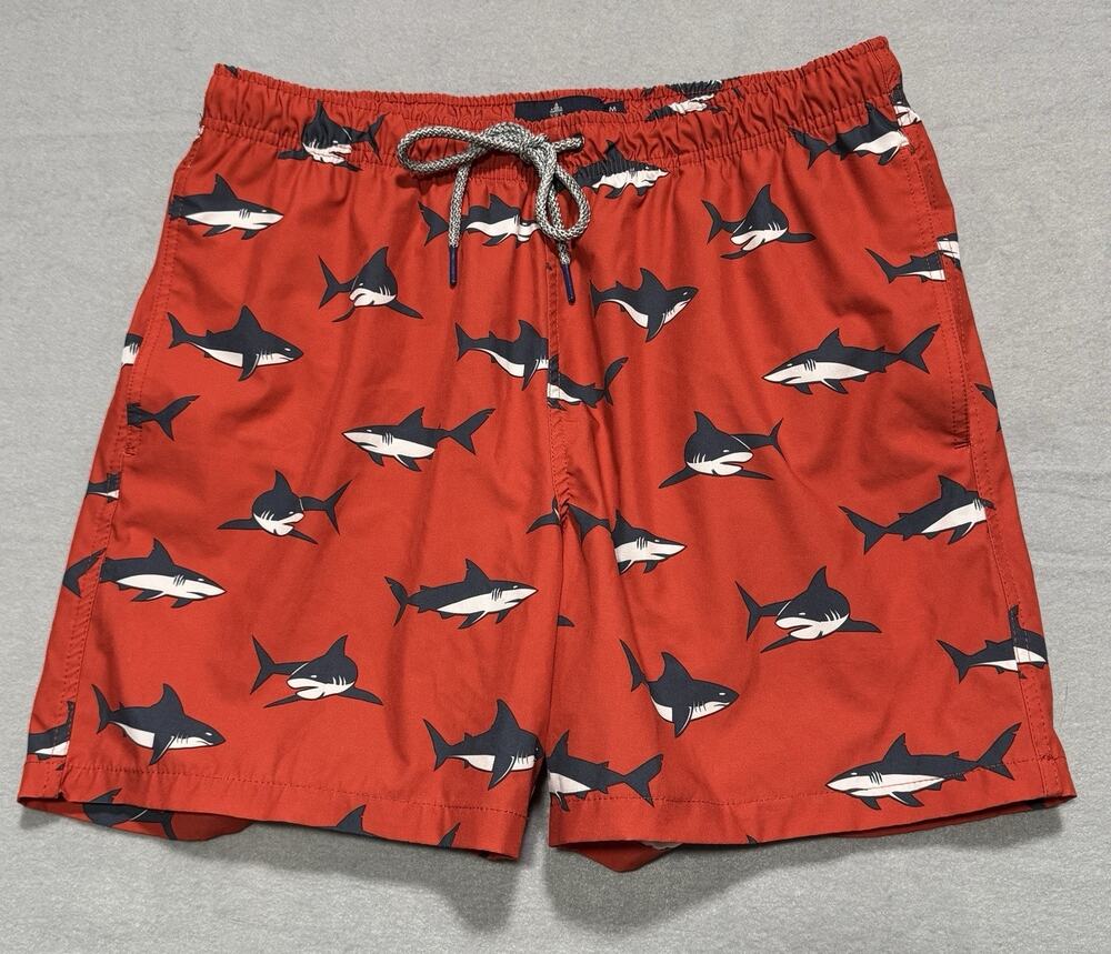 Rainforest Men's Shark Swimwear Swimming Swim Trunks MEDIUM